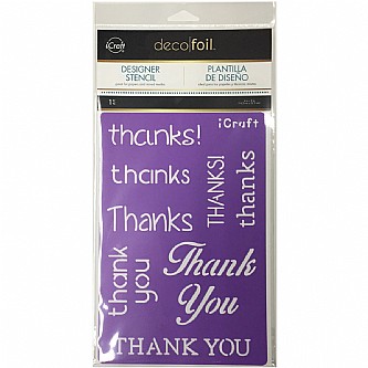 ������ �����  THANKS ����� ���������- DECO FOIL STENCIL