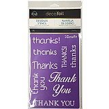 ������ �����  THANKS ����� ���������- DECO FOIL STENCIL