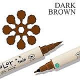��� ��� ��� ��� FABRICOLOR TWIN DARK BROWN 062