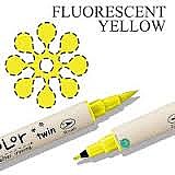 ��� ��� ���� ���� FABRICOLOR TWIN FLUORESCENT YELLOW 001