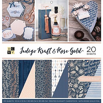 ���� DCWV INDIGO KRAFT & ROSE GOLD 30X30