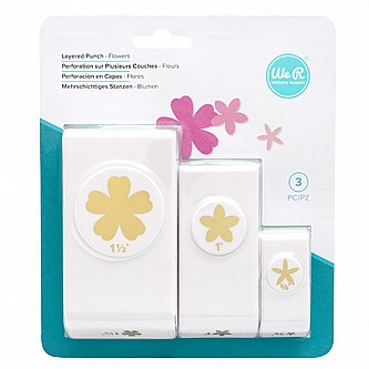 ������� ������ ������ ����� WE R LAYERED PUNCH  FLOWERS