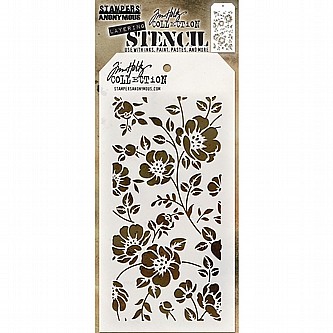 ������� TIM HOLTZ LAYERING STENCIL- FLORAL