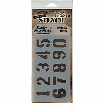 ������� TIM HOLTZ  NUMBERED   -LAYERED STENCIL