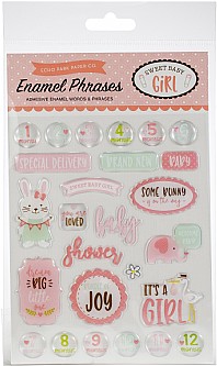 ���� ������ ������ - SWEET BABY GIRL ENAMEL PHRASES 