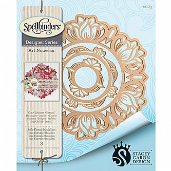 �� ������ ����� -SPELLBINDERS FLORAL MEDALLION