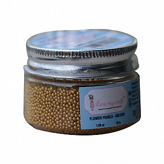 ����� ������ ������  - DRESS MY CRAFT FLOWER PEARLS GOLDEN