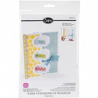 �� ������ ����� ������ ����� - SIZZIX CARD TRIPLE FANCY FRAME  FLIP- ITS