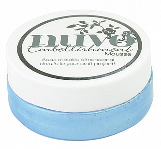 ��� ������ ���� �����-  NUVO EMBELLISHMENT MOUSSE POWDER BLUE 